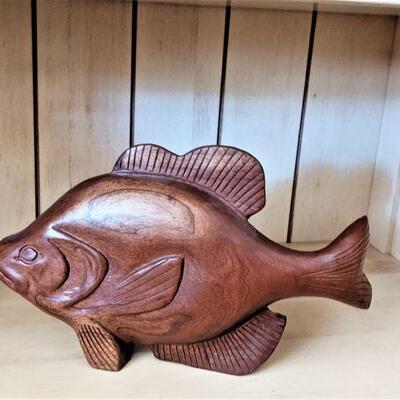 Hand carved wooden fish