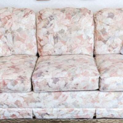 Upholstered three seat lazy boy sofa