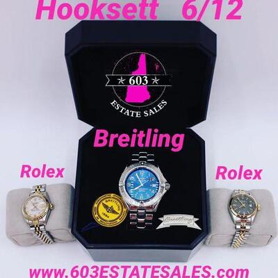 Rolex Breitling 603 Estate Sale www.603EstateSales.com New Hampshire Estate Sales in New Hampshire 