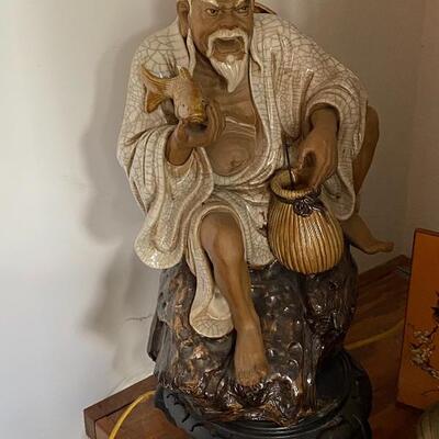 Very large ShiWan style “mudman” figurine - 19” tall!