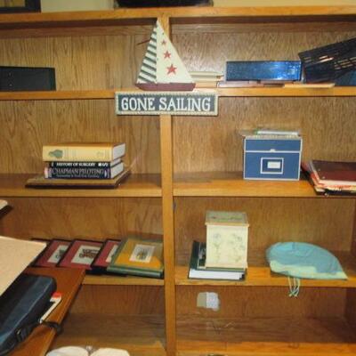 Oak File Cabinets & Shelves 