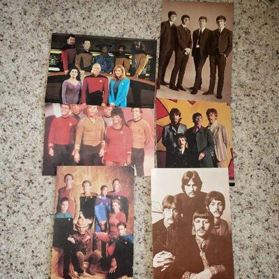 Beatles & Star Trek Post Cards