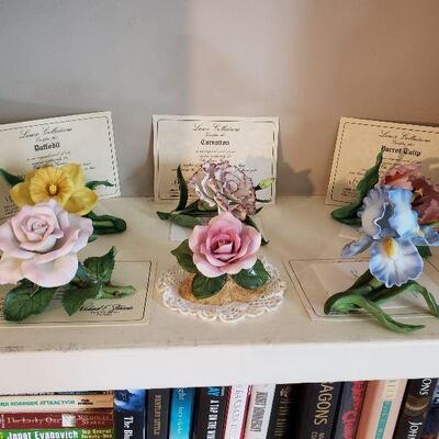 Lenox Flowers w/ Cert. & 2 Birds