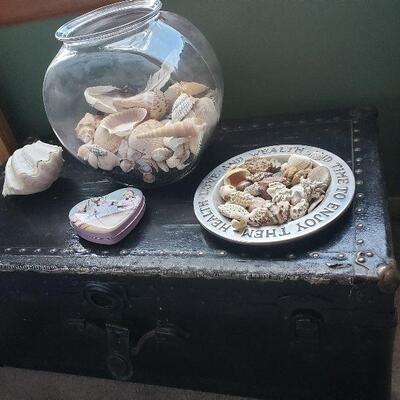 Vtg. Trunk & Sea Shells