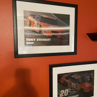 4 framed Tony Stewart holograms.  These are hard to photograph- really neat pieces