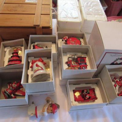 STL Cardinals ornaments from Danbury Mint