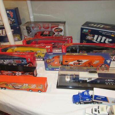 Many die cast NASCAR pieces