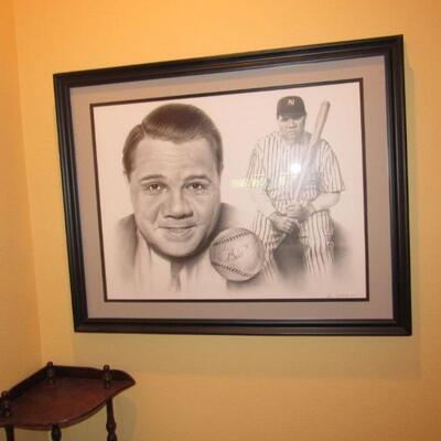 Babe Ruth print by Noa Chaikin