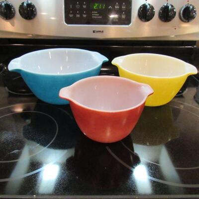 3 piece set of Fire King bowls