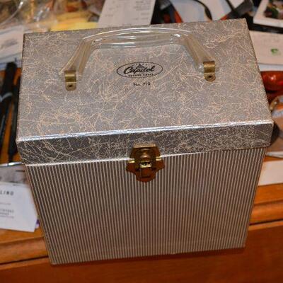 Vintage Capitol Records 45 RPM case