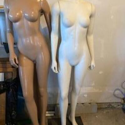 Full body mannequin with stands