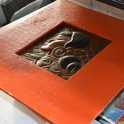 1940's Asian copper relief wall art...nice when framed up