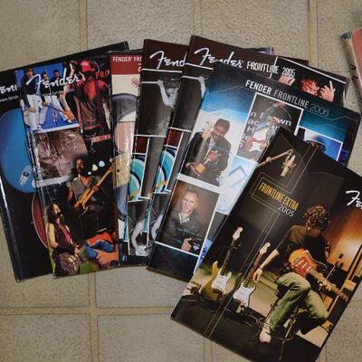 Various issues of Fender Frontline Magazine from early 2000's
