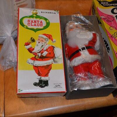 Wind up Santa Claus toy