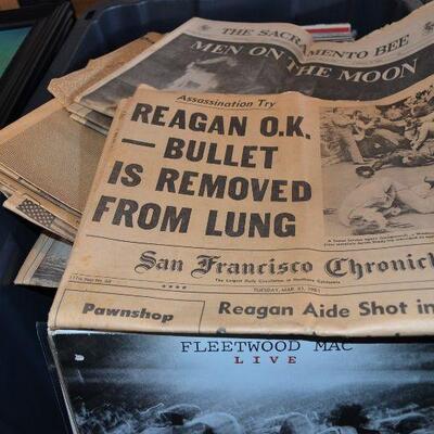 Vintage newspapers
