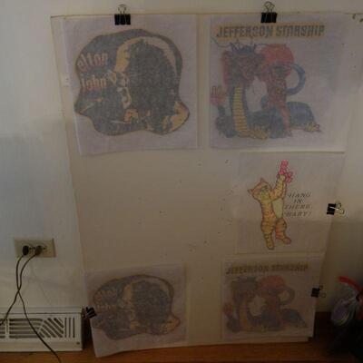 Vintage 1970s Iron-On T-Shirt transfers