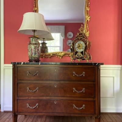 Henredon marble cabinet