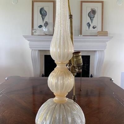 Murano Glass gold lamp
