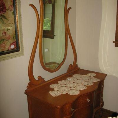 DRESSER WITH WISHBONE HARP   BUY IT NOW $ 285.00