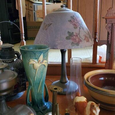 HANDEL ROSE LAMP   BUY IT NOW $ 365.00