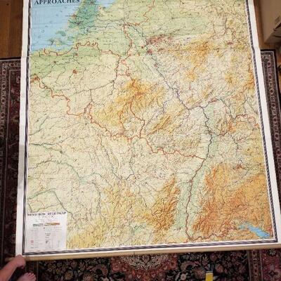 8ft tall wall map