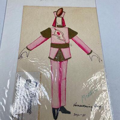 https://www.ebay.com/itm/114835803762	LRM4019 Homecoming Day Borges 1987 Mardi Gras Costume Sketch
