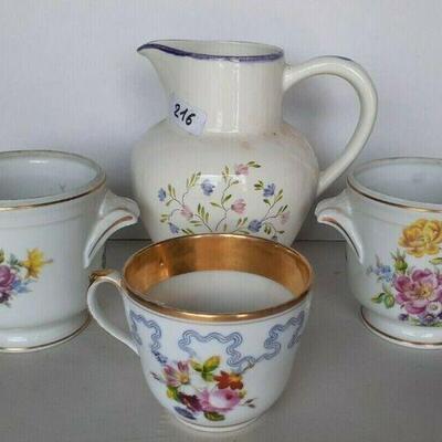 https://www.ebay.com/itm/114833675052	CC8005 LOT OF 4 FRENCH CUPS AND PITCHER UShip Or local Pickup		Auction
