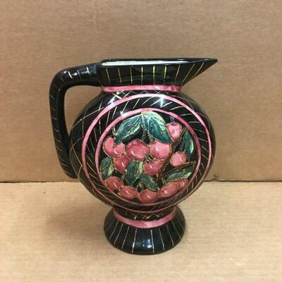 https://www.ebay.com/itm/124755346865	CC7004 Ornamental Cherry Pitcher (Black, Gold, Red, and Green) UShip or Local P
