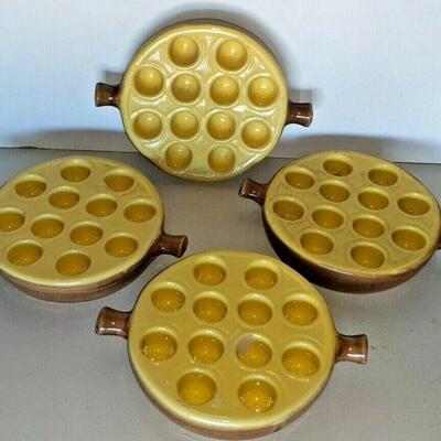 https://www.ebay.com/itm/114833716220	CC8034 LOT OF 4 CERAMIC Escargot HOLDERS MADE IN FRANCE UShip or Local Pickup		Auction
