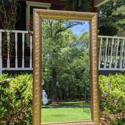Gold Carved mirror- Horizontal or Vertical
