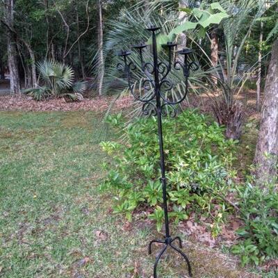 Wrought iron Stand Alone Candelabra