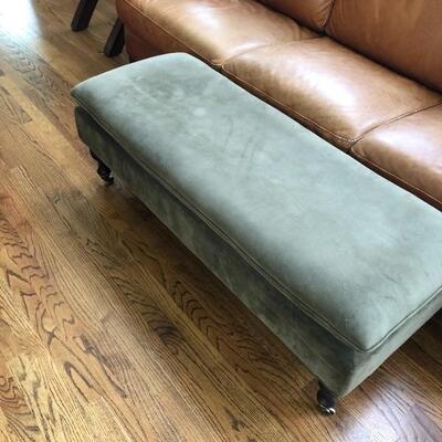 LARGE STORAGE OTTOMAN.