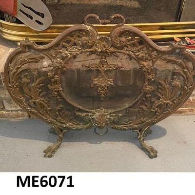 ME6071: Victorian Brass Fire Screen
