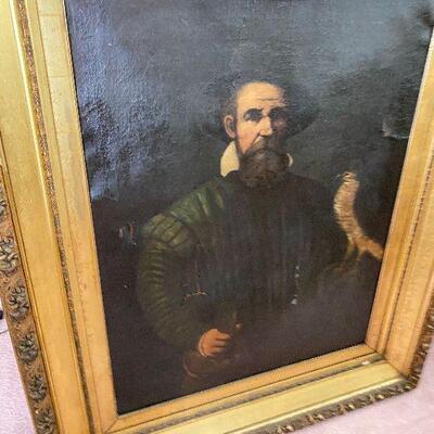 ME6035: Renaissance Man Oil on Canvas Damage
