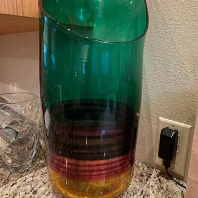 banded "Calla" vase