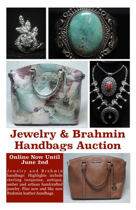 Jewelry & Brahmin Handbags Online Auction