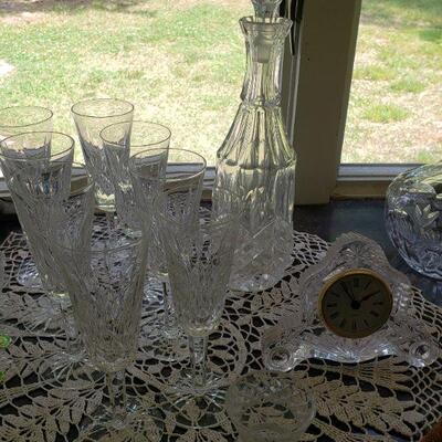 Waterford crystal champagne flutes