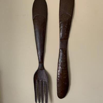 knife and fork wall decor