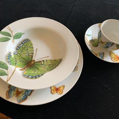 Neiman Marcus butterfly china, 12 place settings