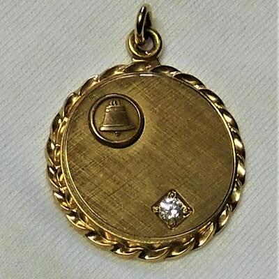 10k Bell System Pendant or Charm