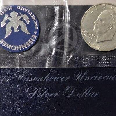 1971 Eisenhower Uncirculated Silver Dollar