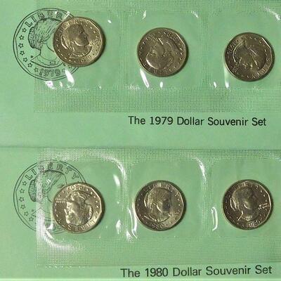 1979 & 1980 Dollar Souvenir Sets