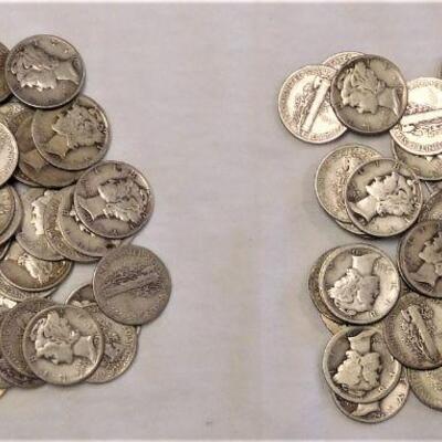 100 Mercury Dimes