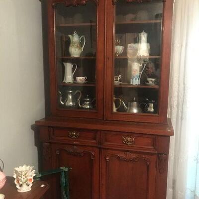 Antique Tall China Hutch