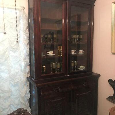 Antique Walnut Hutch