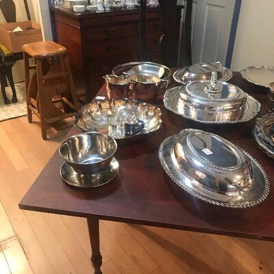 Misc Silver plate Serving Pieces
