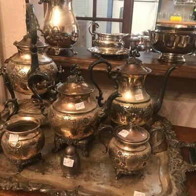 Silver plate Coffee & Tea sets