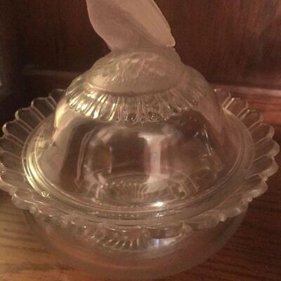 Early American Pressed Glass Candy Dish by Westward Ho