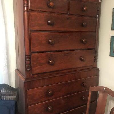 Antique Cherrywood Tall Chest
