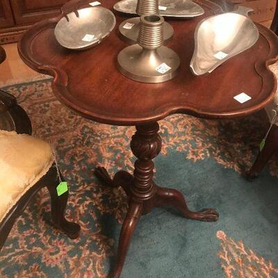 Scalloped Antique Occasional Table